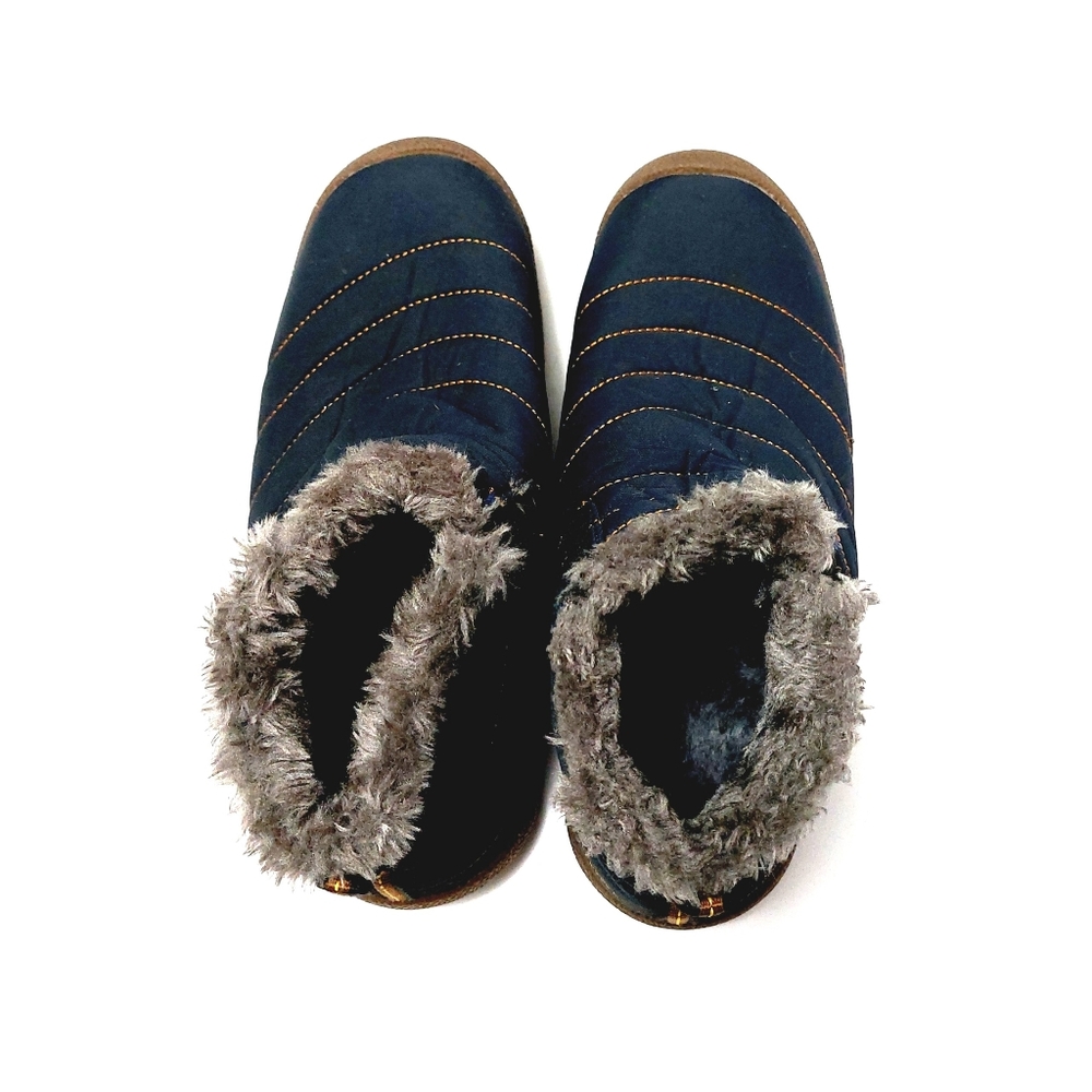 Men/Women Slip On Waterproof Outdoor Anti-Slip Fur Lined Ankle Boot - Picture 3 of 6
